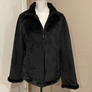 Green Tea Ultra Soft Black Jacket - L